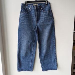 Madewell The Perfect Vintage Wide-Leg Crop Jean, Size 29